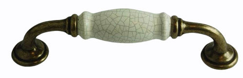 128mm Ivory Crackle handle Bronze Leg