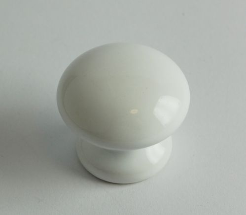 White Ceramic Knob 35mm
