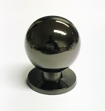 30mm Round Gloss Black ball knob