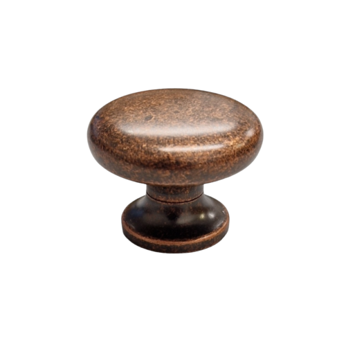 Large Antique Copper Round Knob 35mm