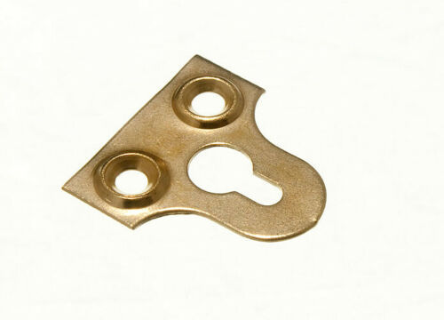 1 1/2" Brass Slotted Mirror Plate