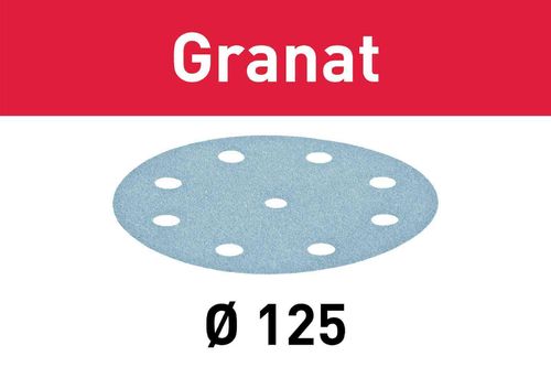 Abrasive sheet Granat STF D125/8 P80 GR/50