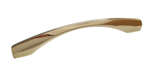 Curved D Handle Polished Brass 160mm CC