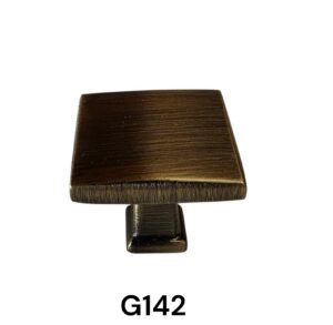 33MM SQUARE BRONZE KNOB