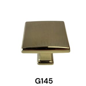 33MM SQUARE BRASS KNOB