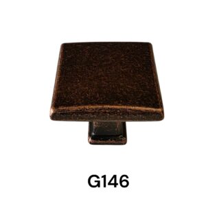 33MM SQUARE ANTIQUE COPPER KNOB