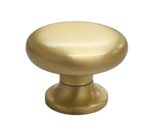 LARGE SATIN BRASS KNOB 35MM