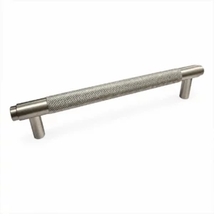 160MM CC KNURLED BRUSHED NICKEL BAR HANDLE