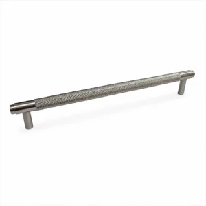 320MM CC KNURLED BRUSHED NICKEL BAR HANDLE