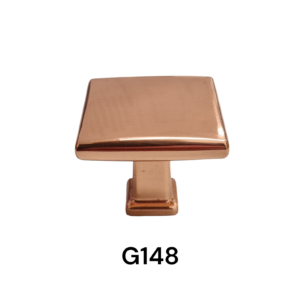 33MM SQUARE ROSE GOLD KNOB